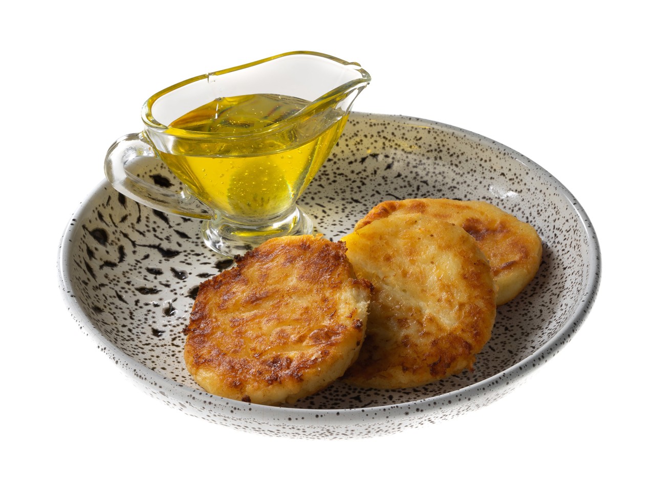 Cottage Cheese Pancakes with Honey