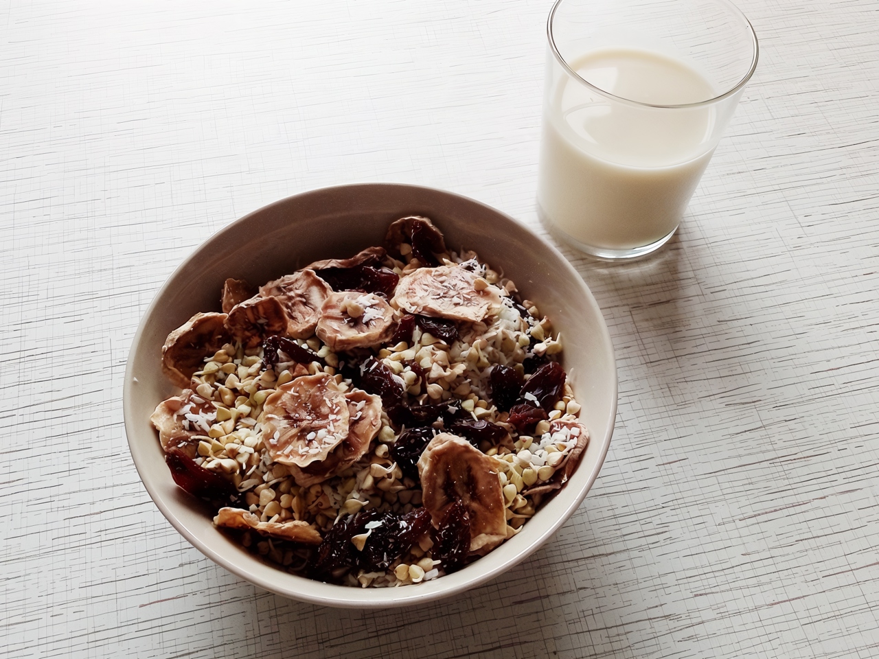 Raw Vegan Banana Coconut Buckwheat Porridge