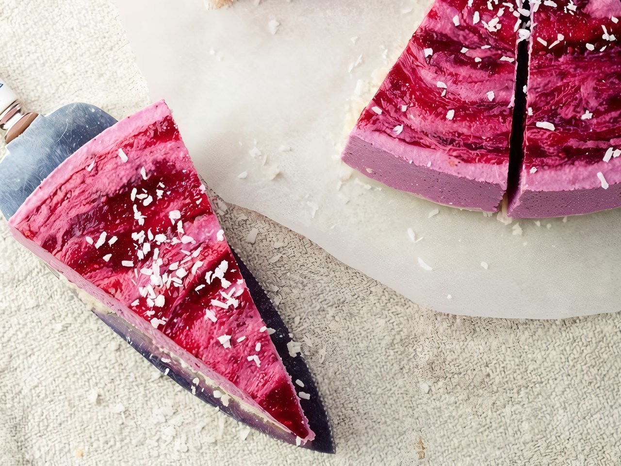 Raw Raspberry Cashew Pie