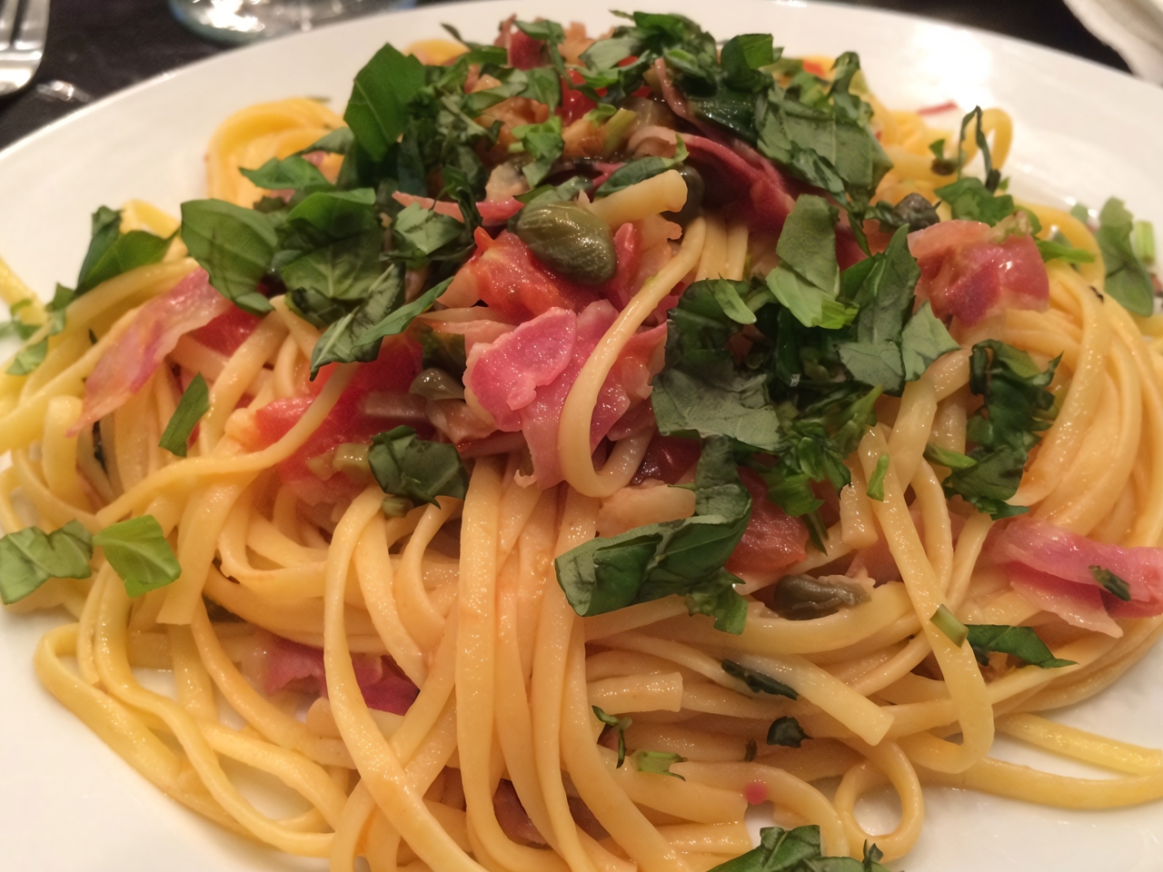 Tagliatelle with Pancetta