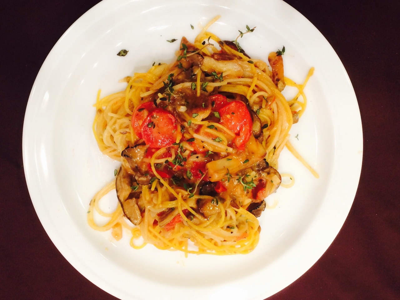 Tagliatelle with Porcini Mushrooms and Truffle Oil