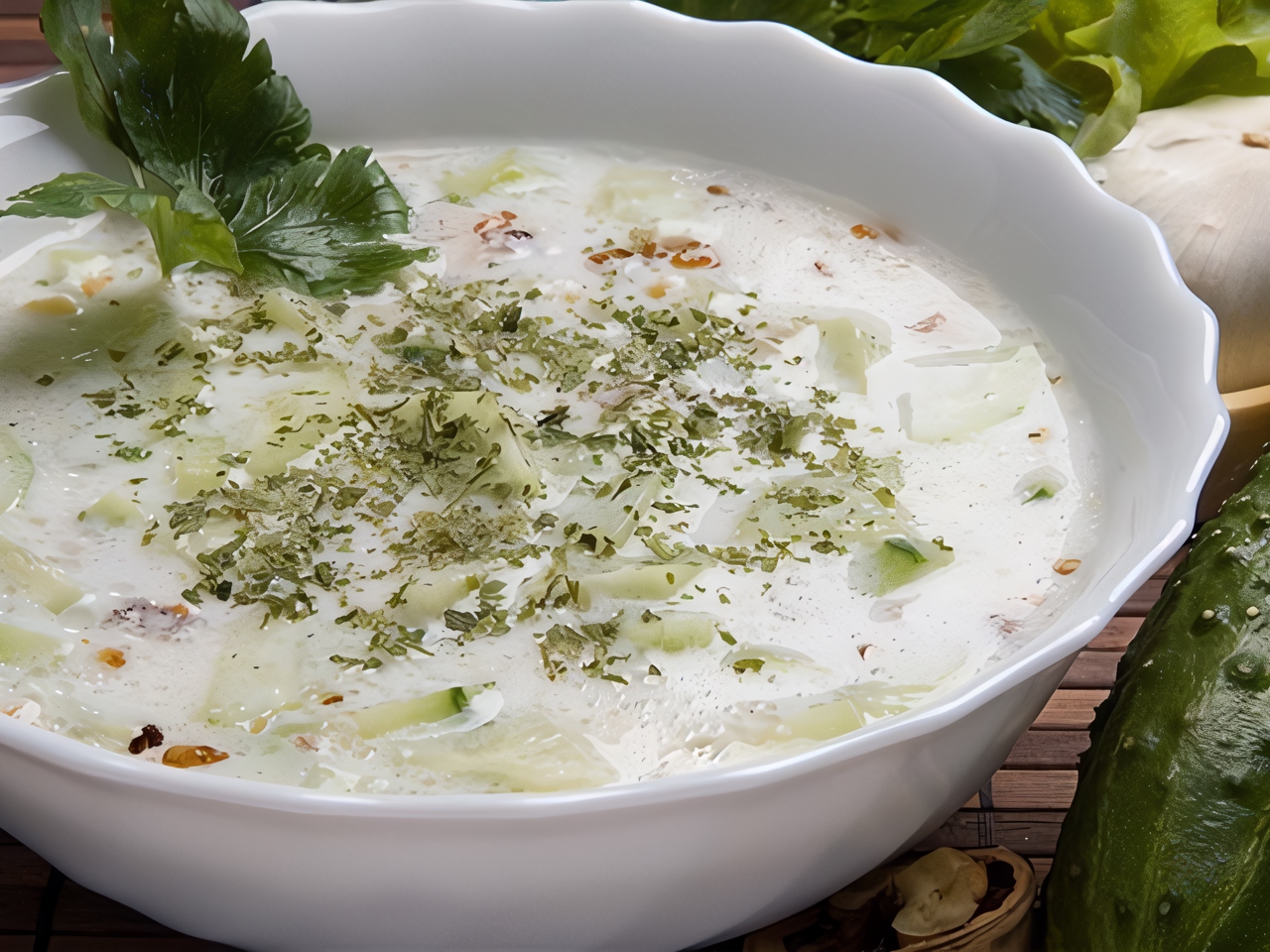 Tarator with Yogurt and Walnuts