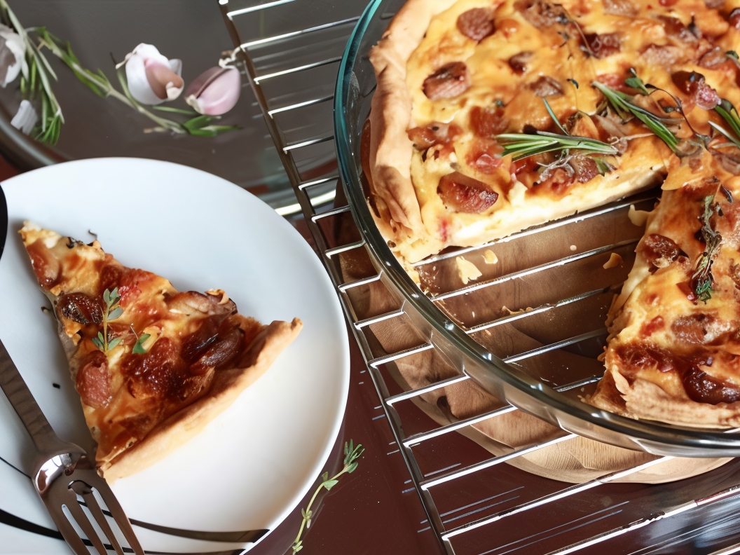 Tart with Goat Cheese and Garlic