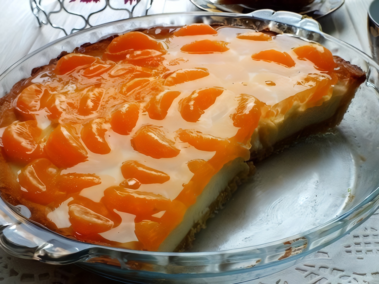 Tart with Mandarins