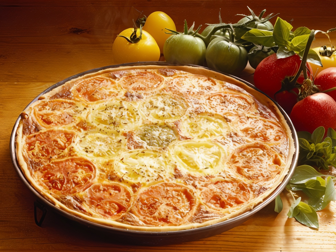 Tomato Tart with Italian Cheese Cream