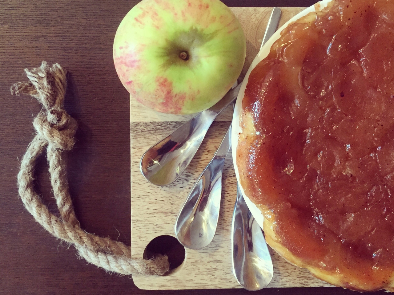 Tarte Tatin with Chantilly Cream