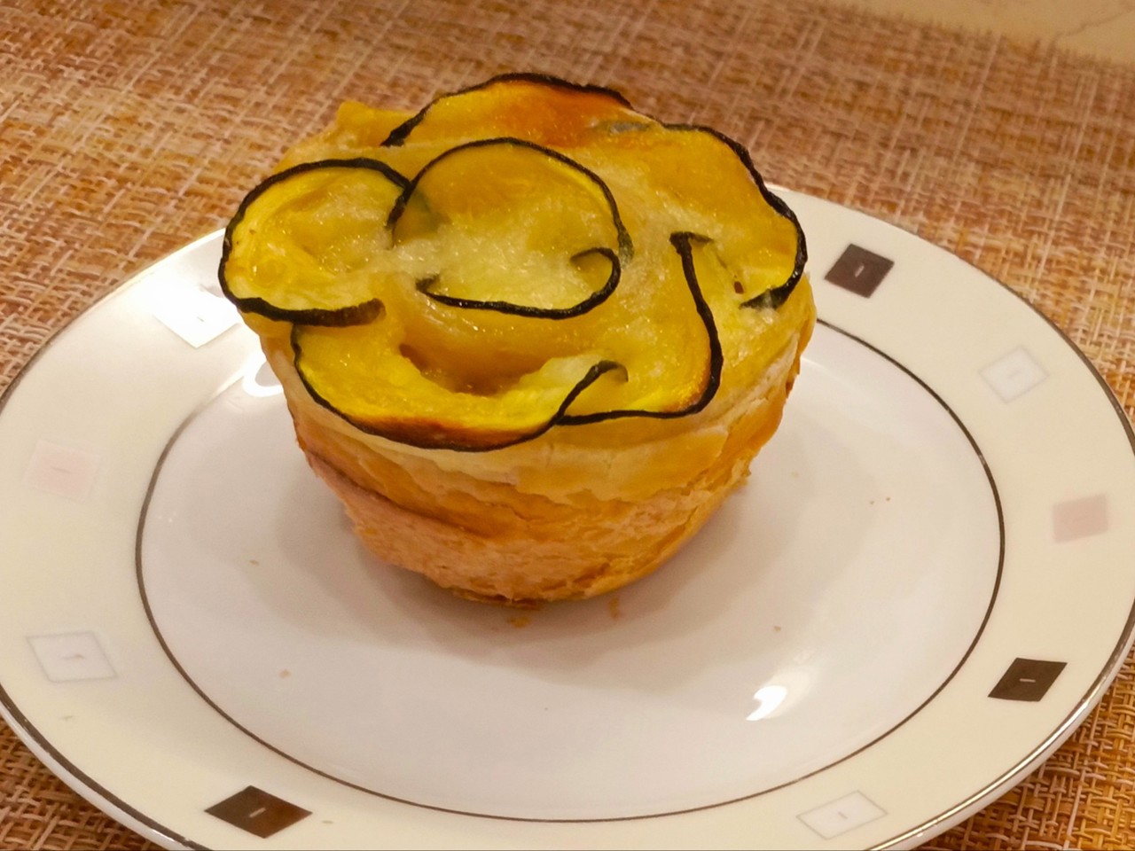 Zucchini Rose Tartlets