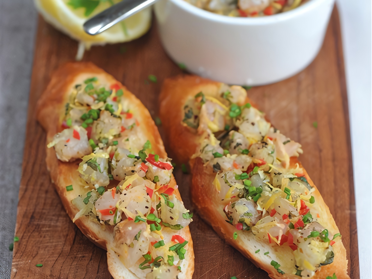 Mackerel Tartare with Toasted Baguette