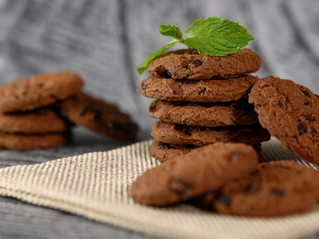 Melting Chocolate Cookies with Zucchini