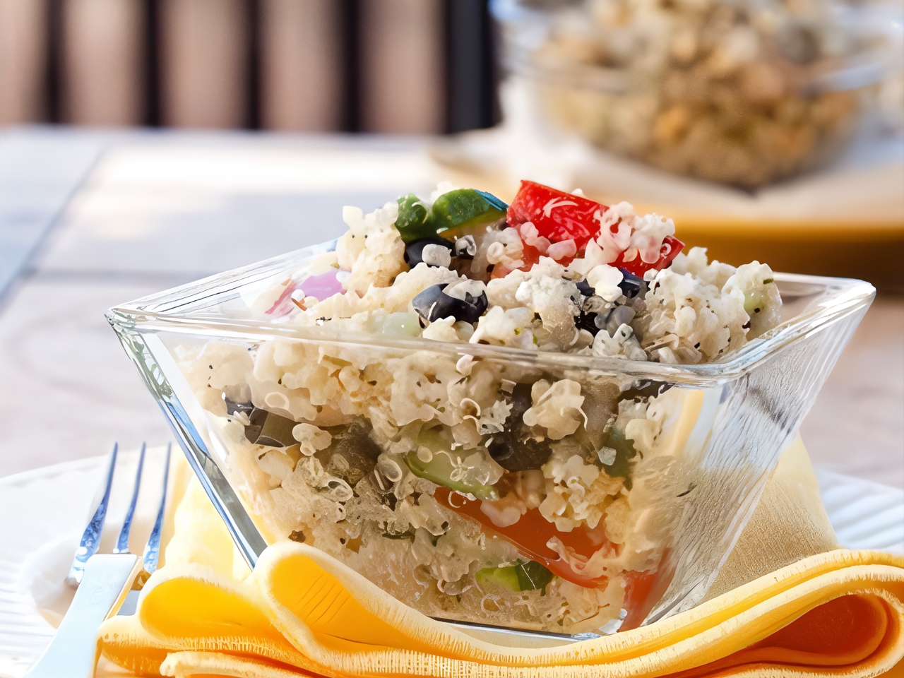 Warm Quinoa Salad with Black Beans