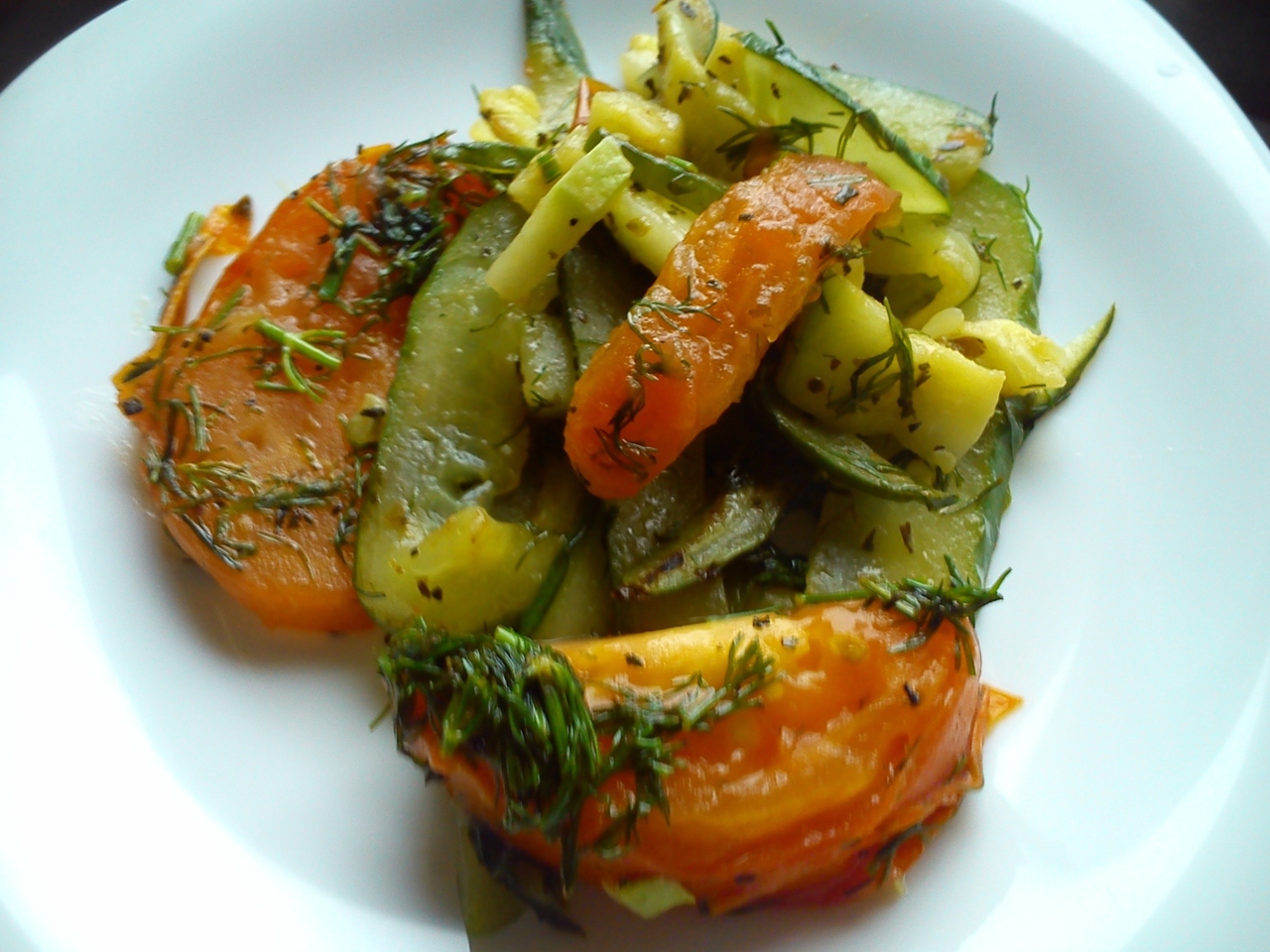 Warm Vegetable Salad with Young Potatoes