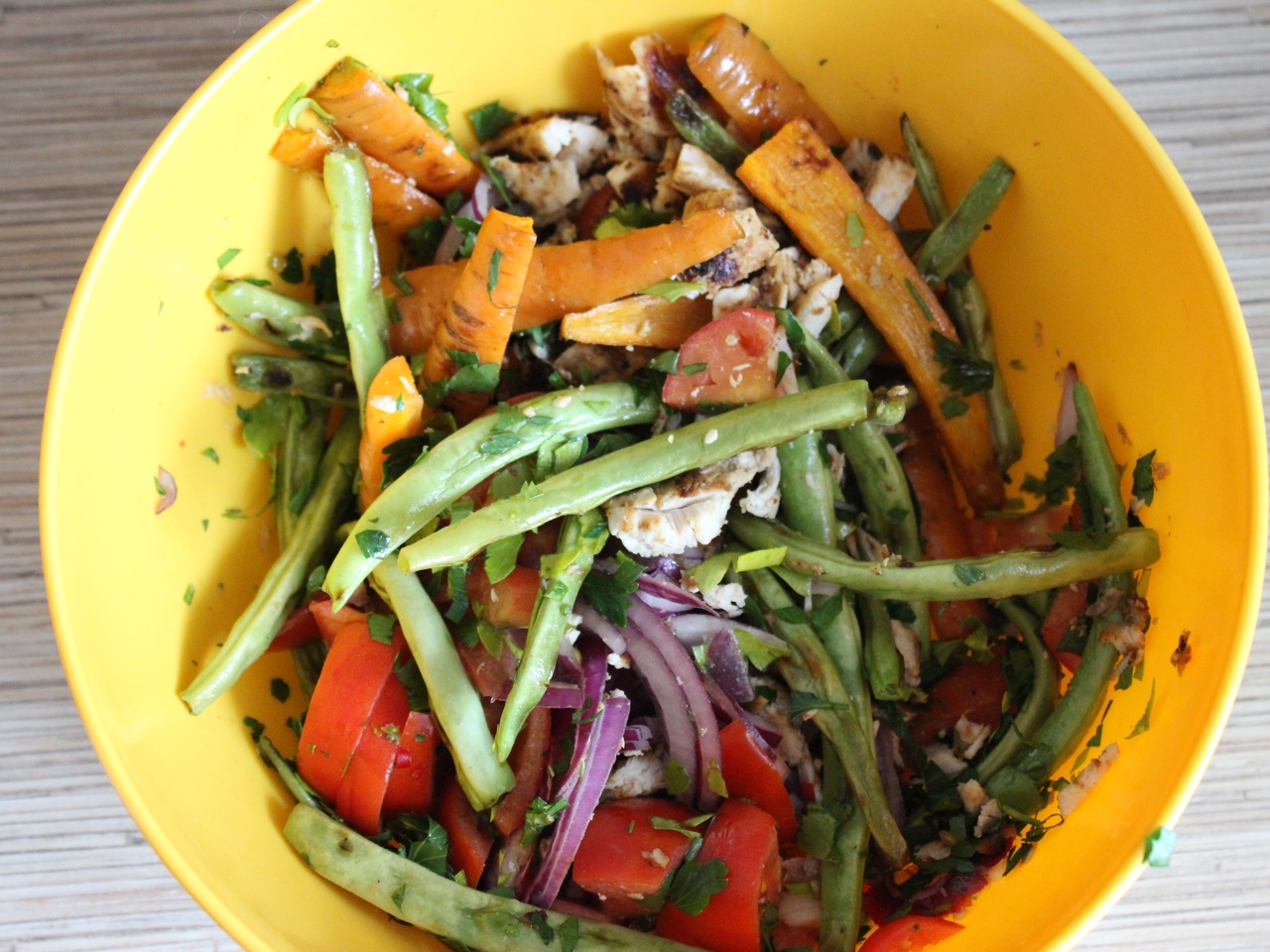 Warm Chicken and Grilled Vegetable Salad