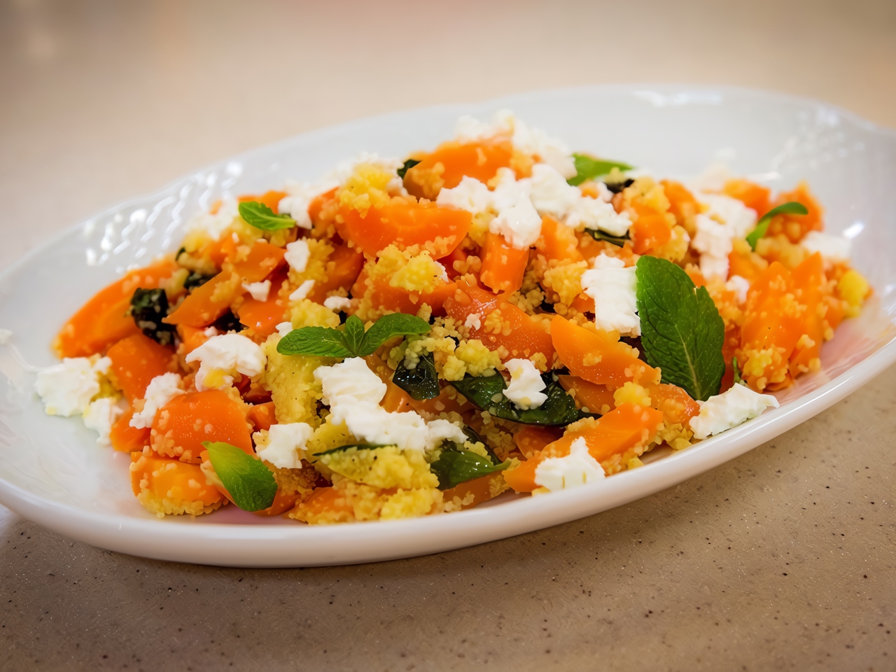 Warm Salad with Roasted Carrots