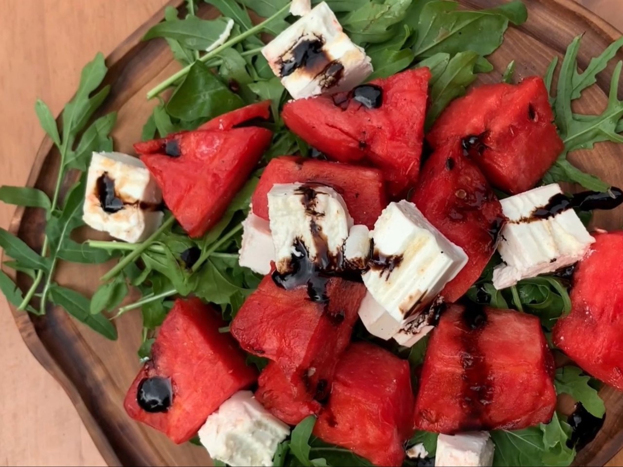Warm Watermelon and Feta Salad on the Grill