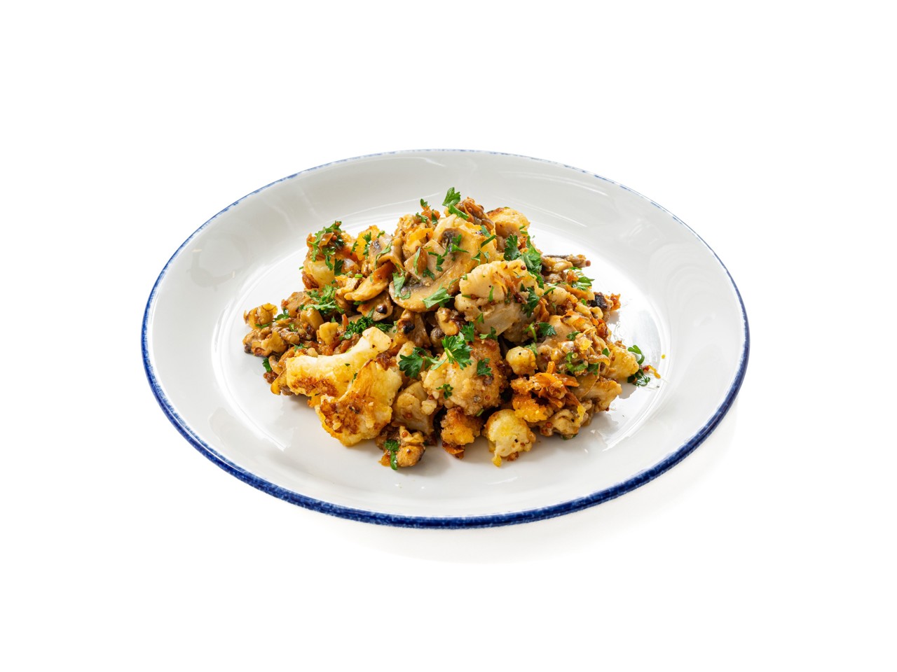 Warm Mushroom Salad with Cauliflower