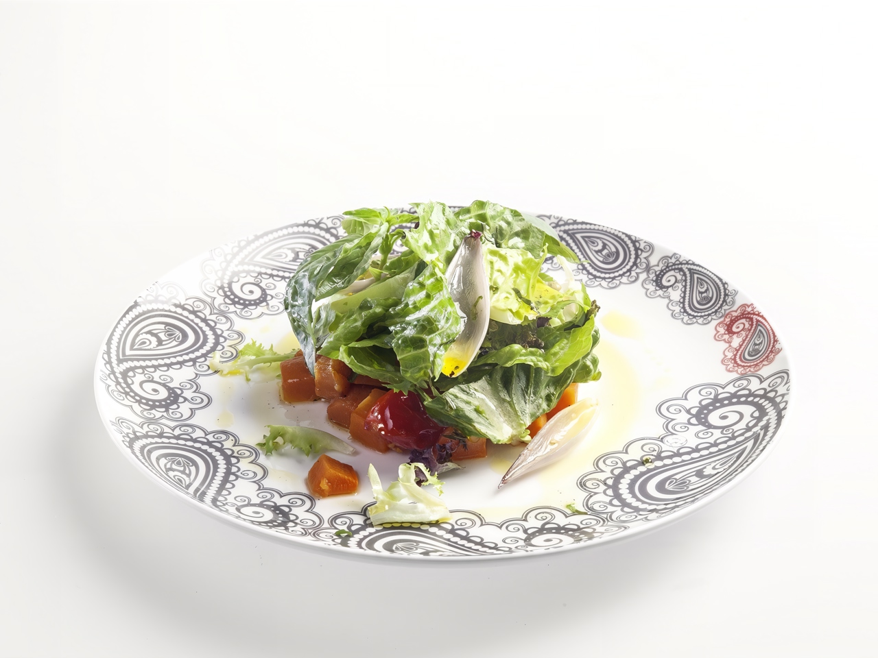 Warm Salad with Sweet Potatoes and Confit Tomatoes