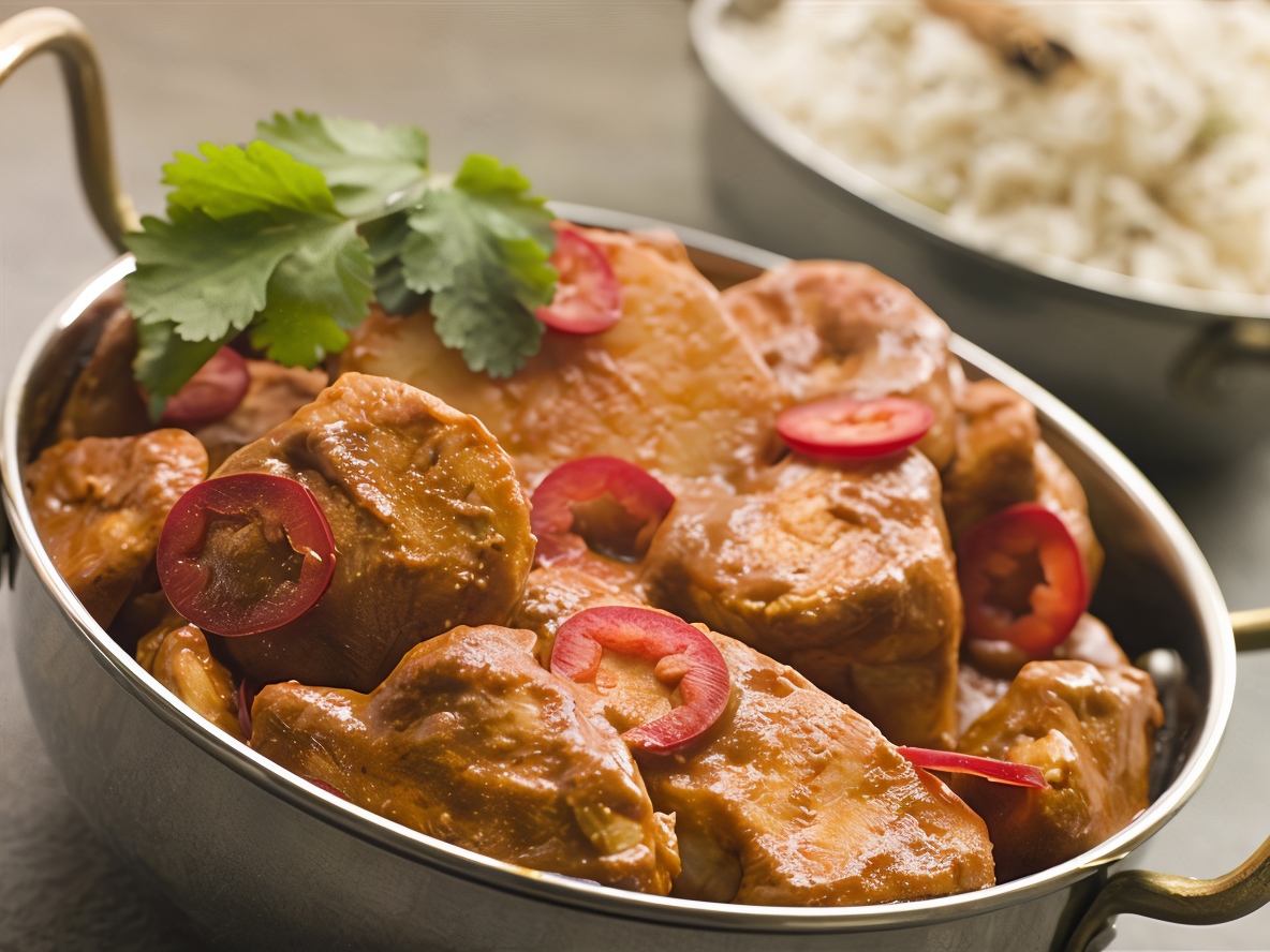 Tikka Masala with Tomato and Chili Salad
