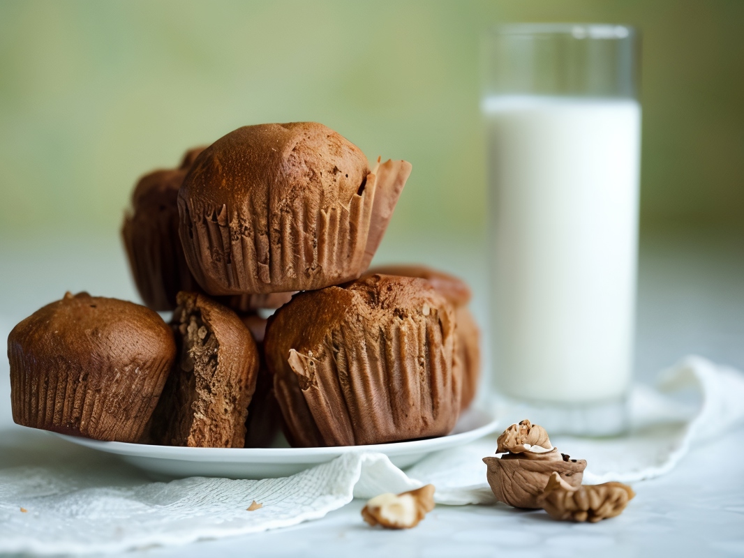 Pumpkin Muffins with Walnuts