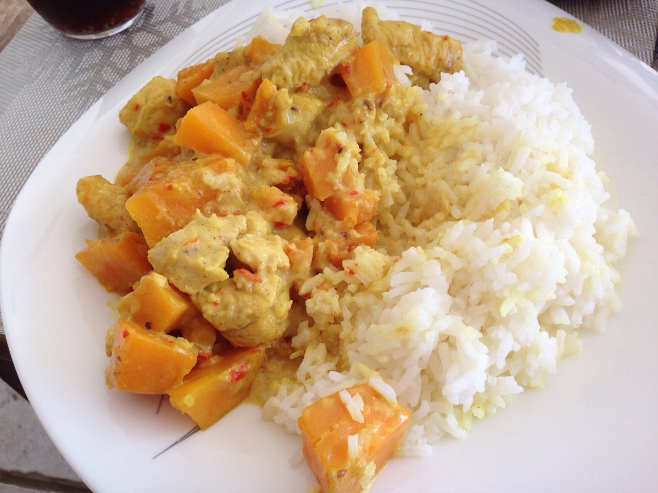 Pumpkin Curry with Chicken