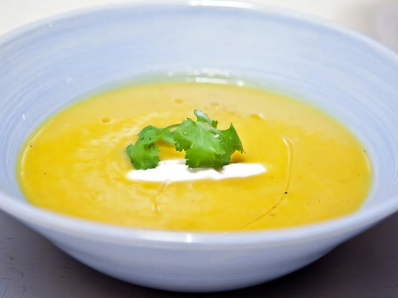 Pumpkin Cream Soup with Ginger and Cinnamon