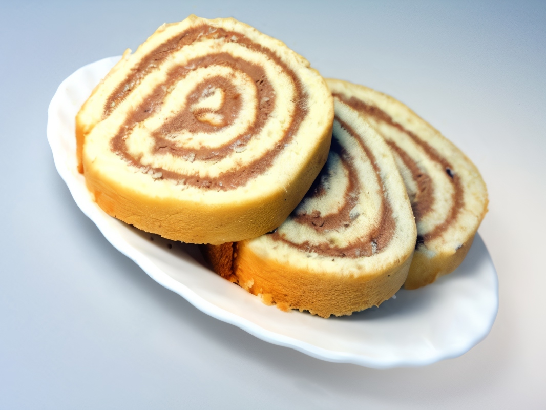 Pumpkin Roll with Chocolate Spread