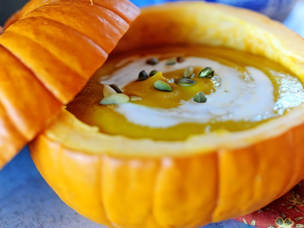 Pumpkin Soup with Seeds