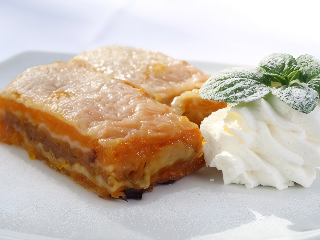 Pumpkin Cake with Orange-Cream Glaze