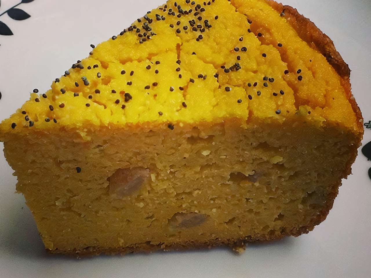 Pumpkin Corn Pie with Raisins