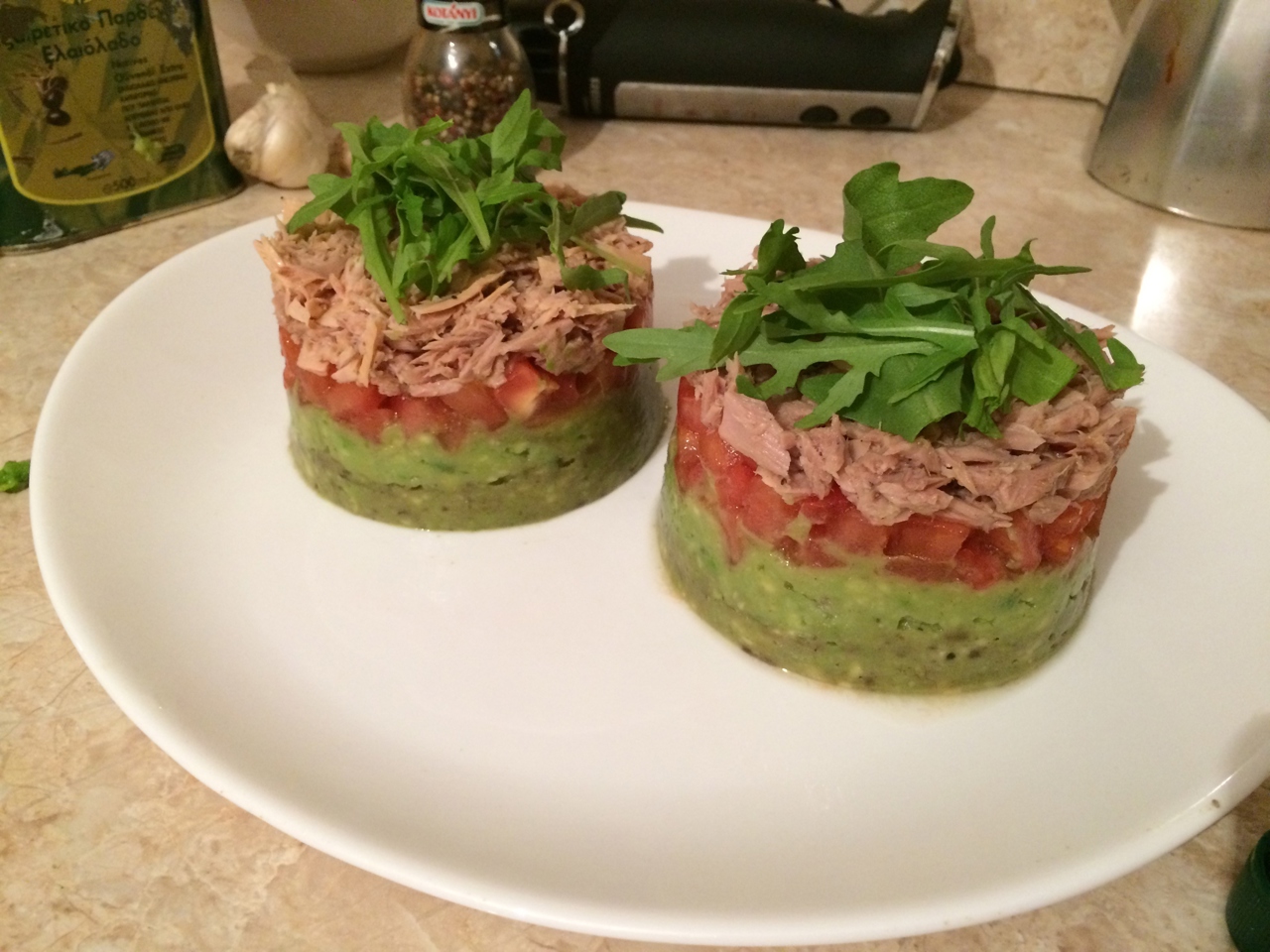 Avocado and Tuna Timbale