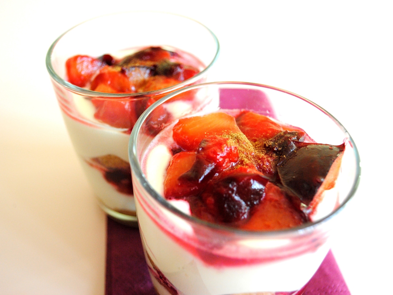 Tiramisu with Plums