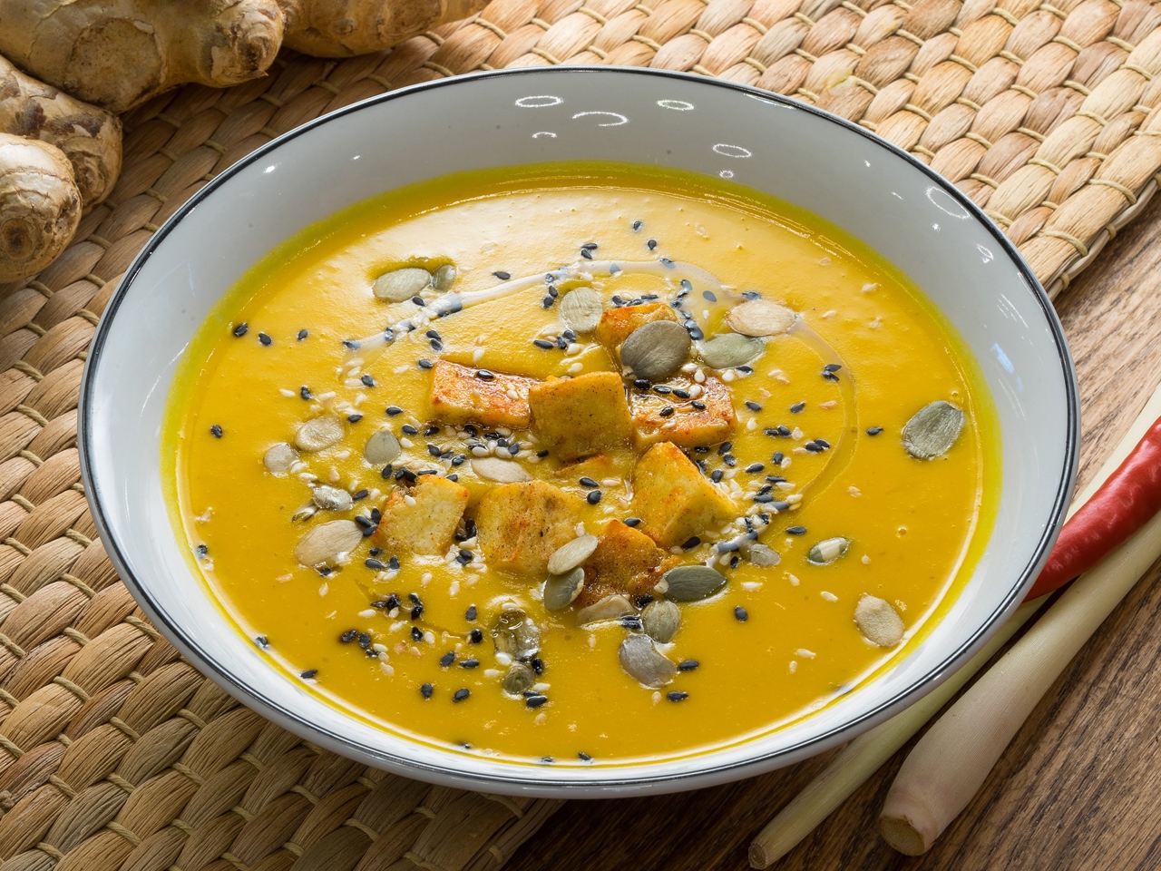 Pumpkin Tom Yum