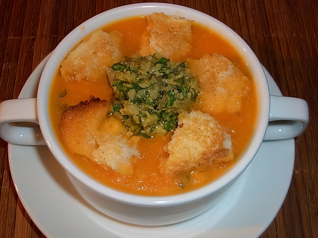 Tomato Soup with Olivada