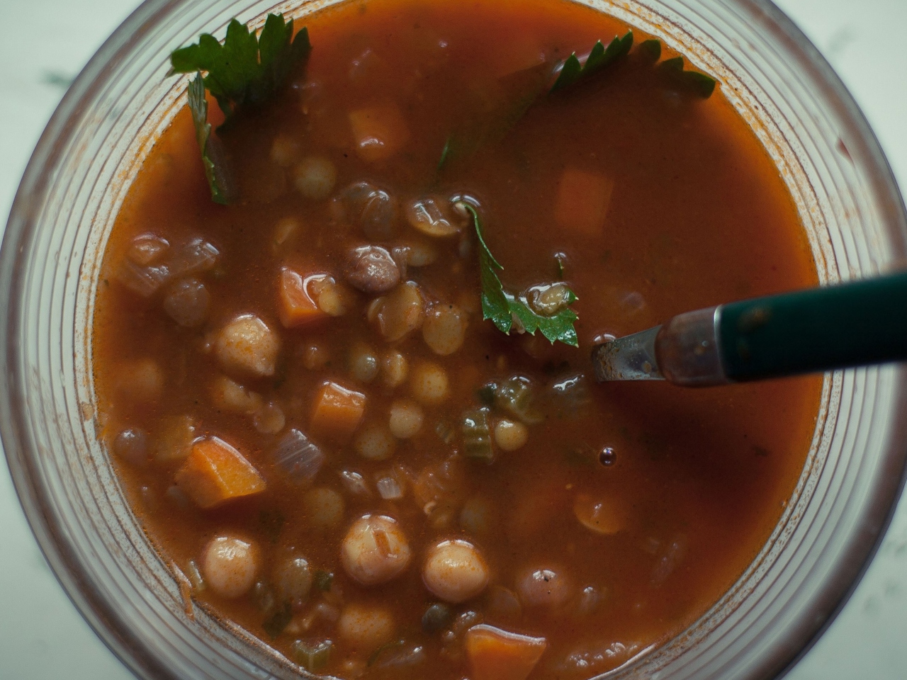 Tomato Soup with Five Types of Legumes
