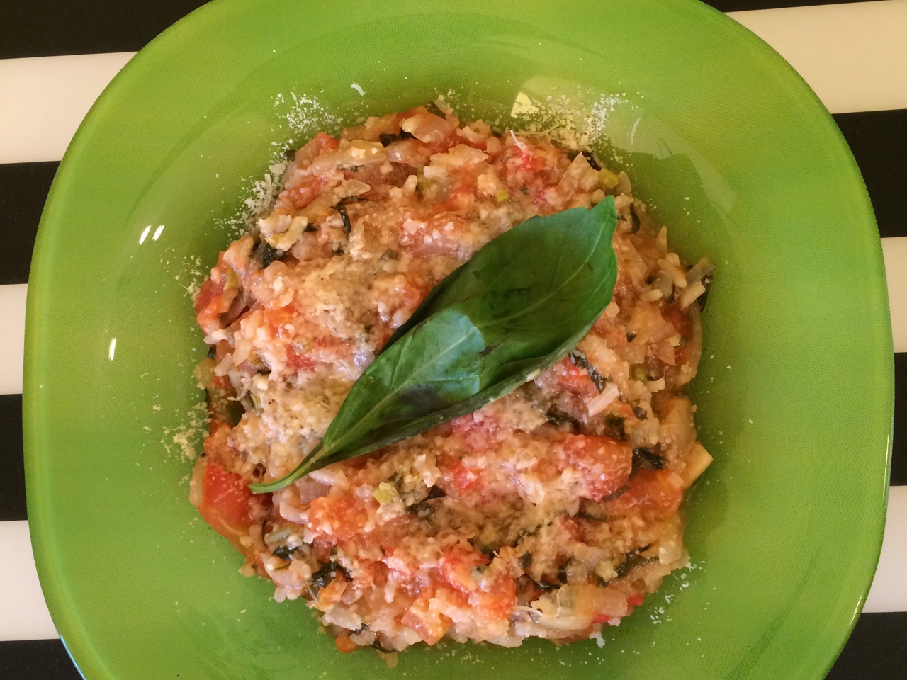 Tomato Risotto with Basil