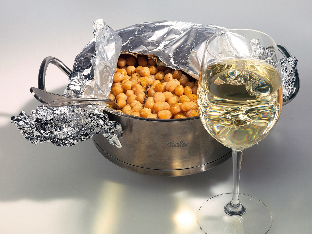 Braised Chickpeas with Olive Oil and Thyme