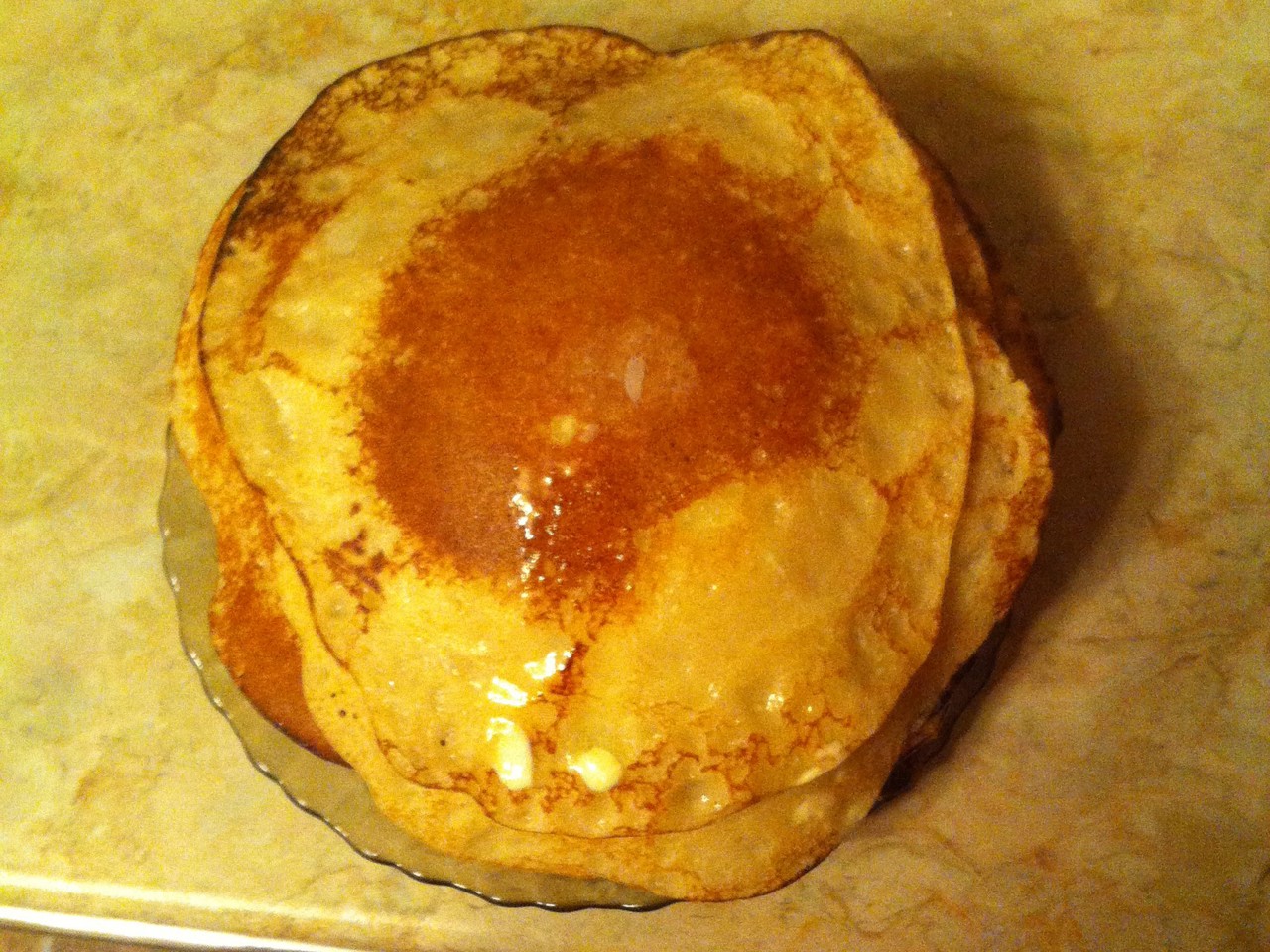 Thin Airy Pancakes with Butter