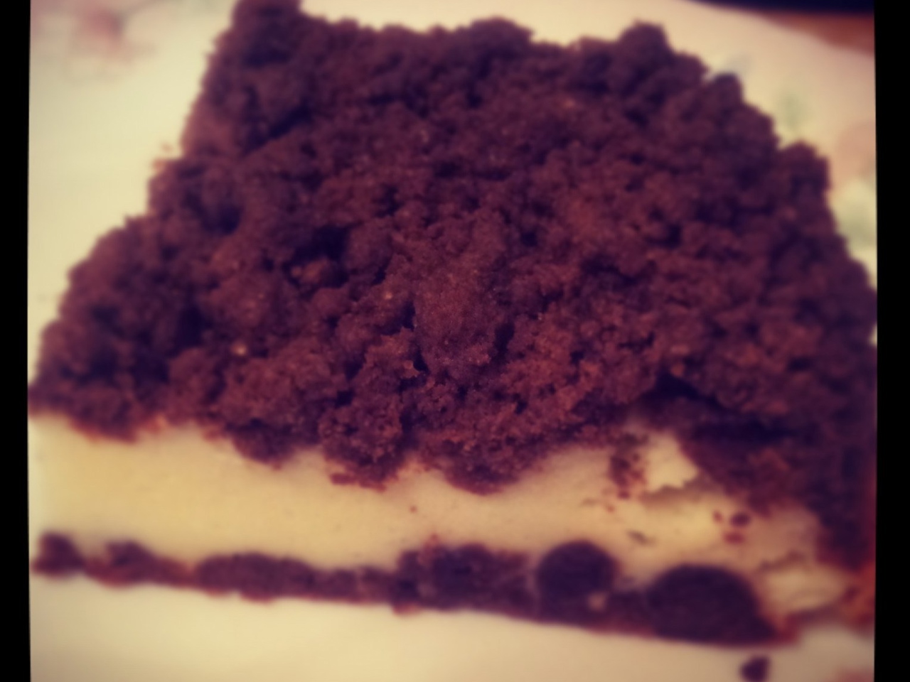 Peat Cake with Cottage Cheese Filling