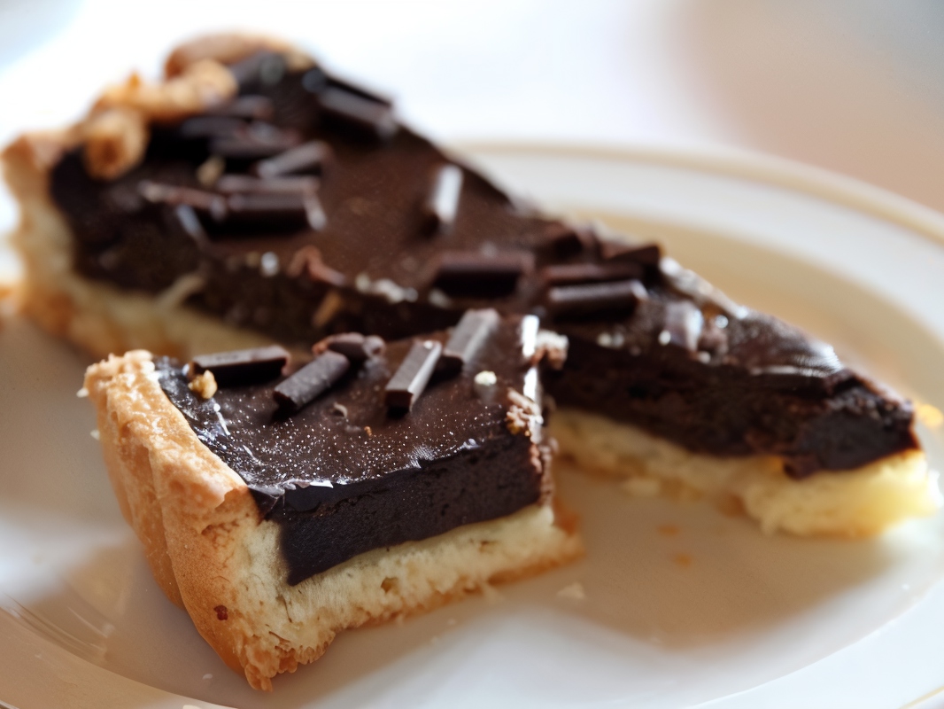 Almond Cake with Chocolate Ganache