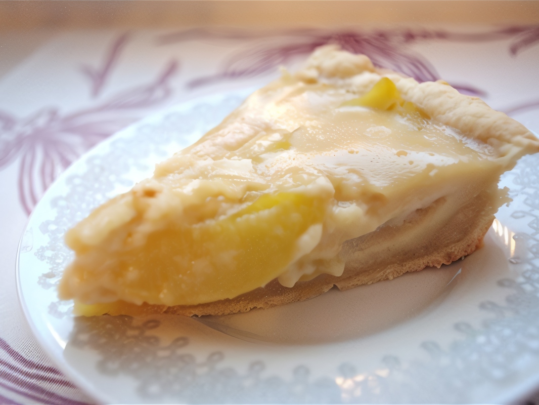 Peach Cake with Sour Cream Frosting