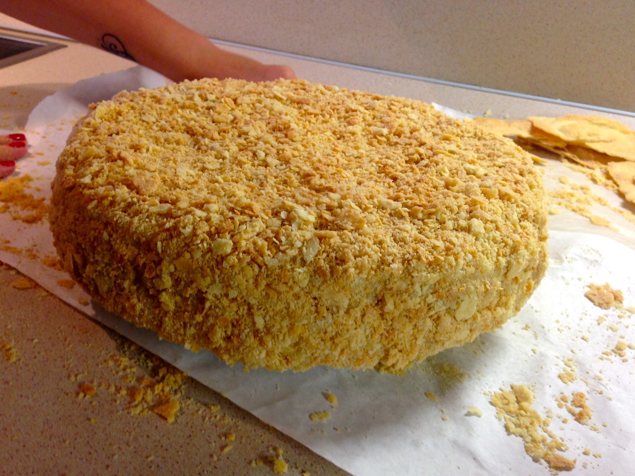 Homemade Napoleon Cake