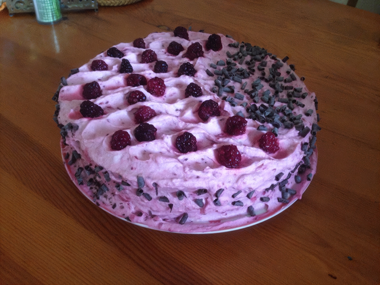 Blackberry Cream Cake