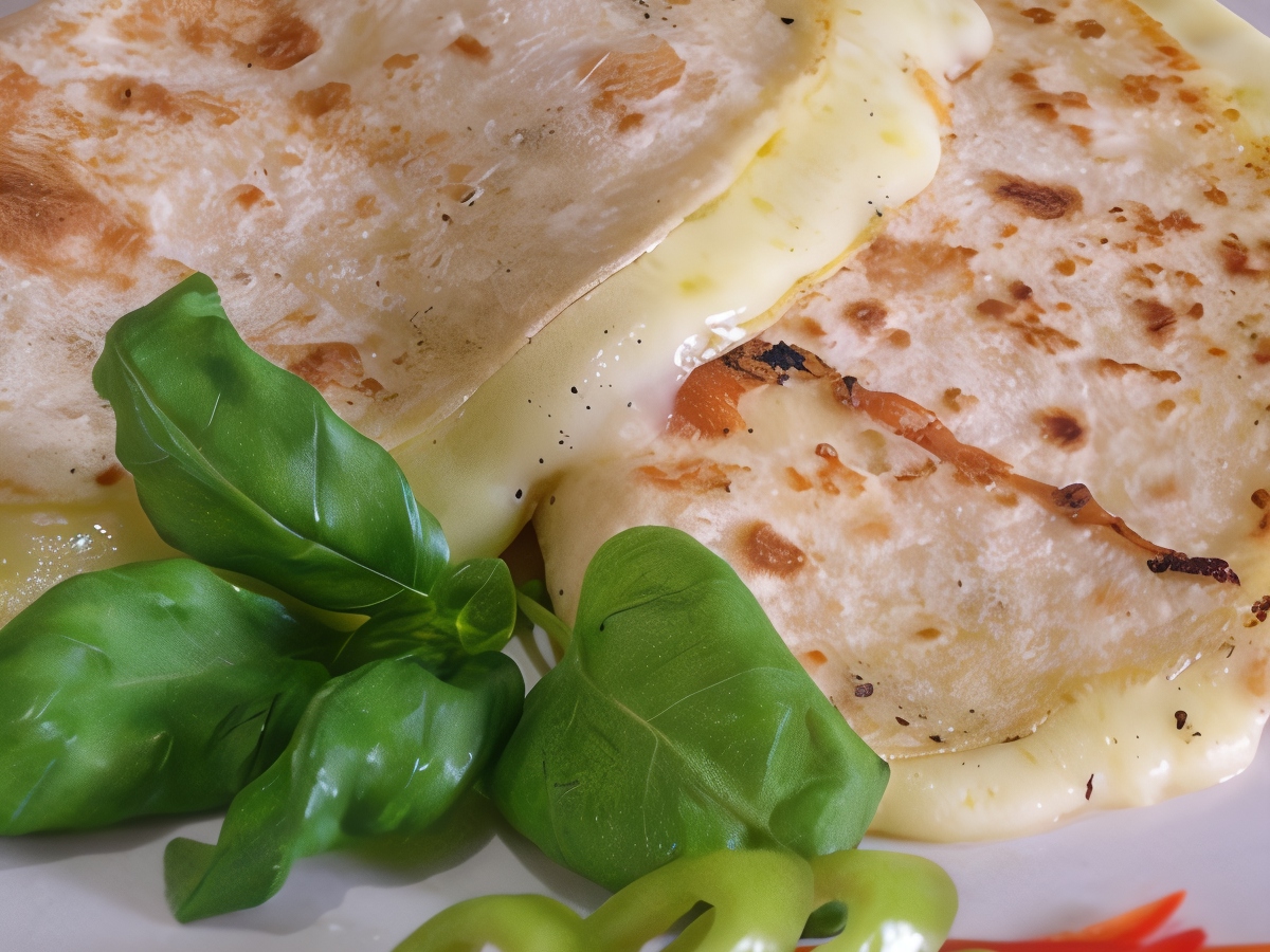 Grilled Tortillas with Cheese and Oregano