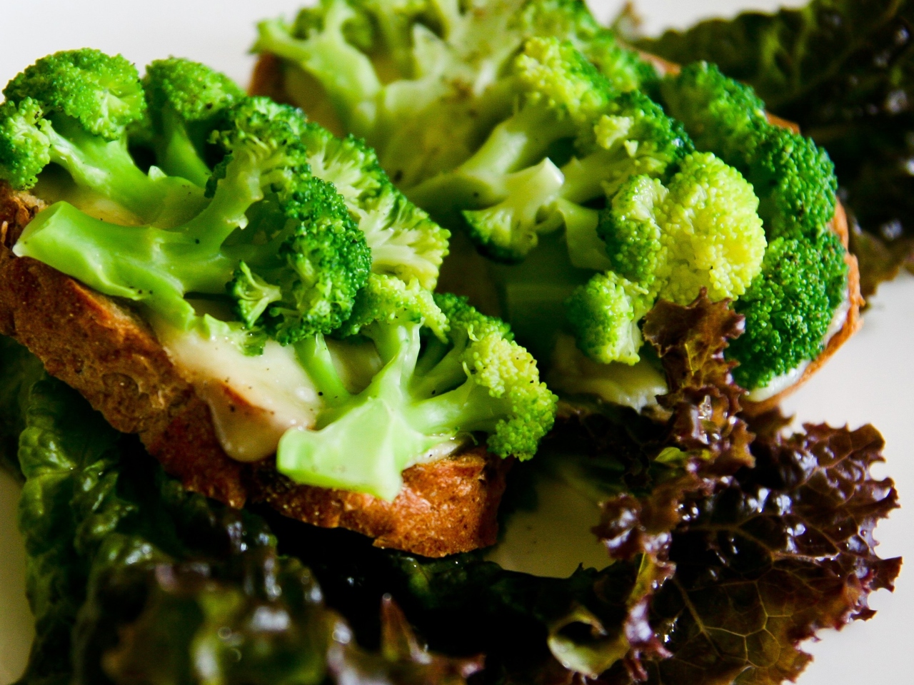 Broccoli and Cheddar Toasts