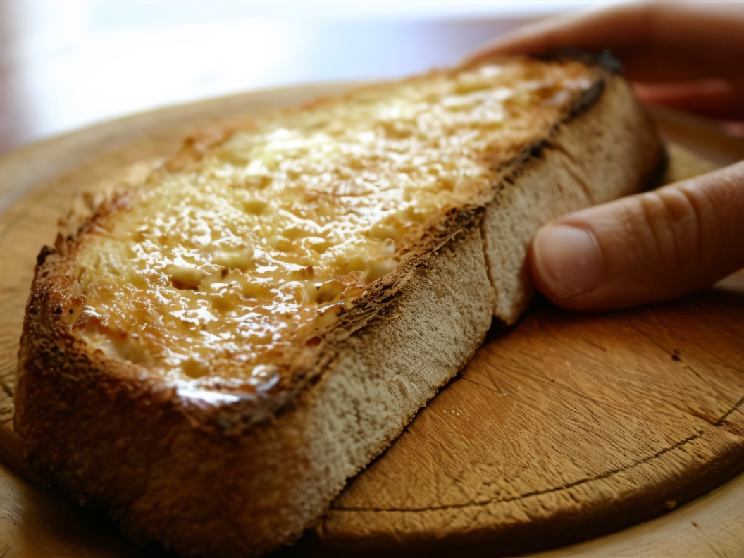 Toasts with Rosemary and Beef Flavor