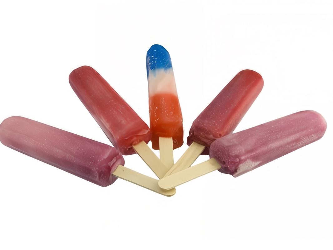 Three-Color Striped Ice Cream