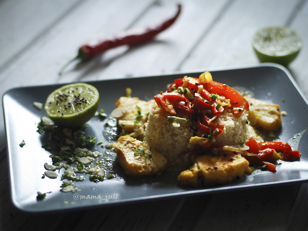 Moroccan Style Cod with Couscous