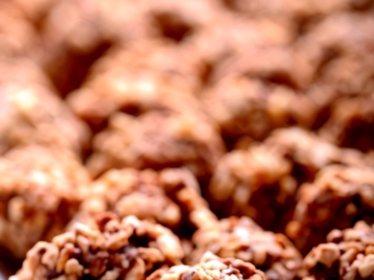 Cranberry Truffles in Walnut Crumble