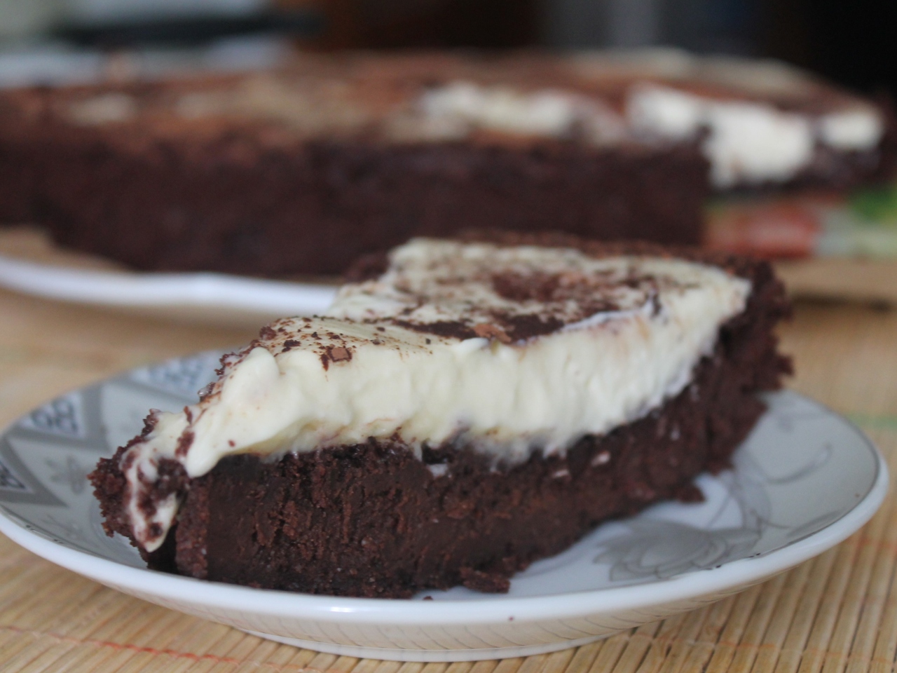 Truffle Cake with White Chocolate Mousse