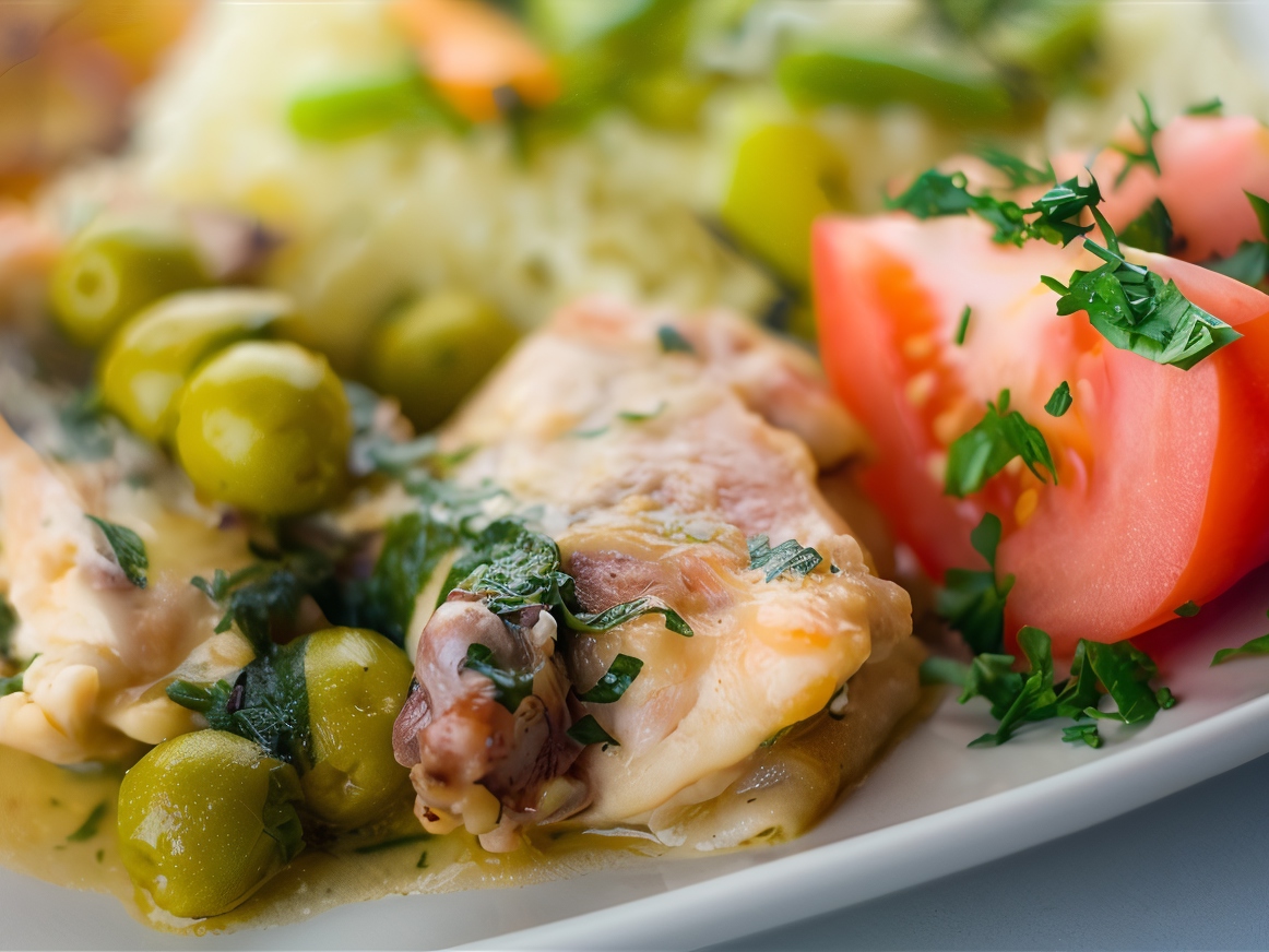 Braised Chicken with Fennel and Olives