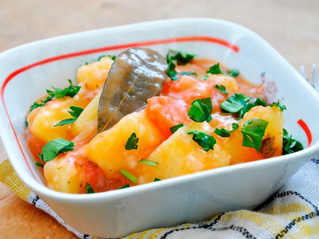 Stewed Potatoes with Carrots and Spices
